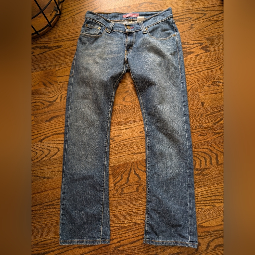 Levi's Women's Slouchy Fit 504 Blue Jeans